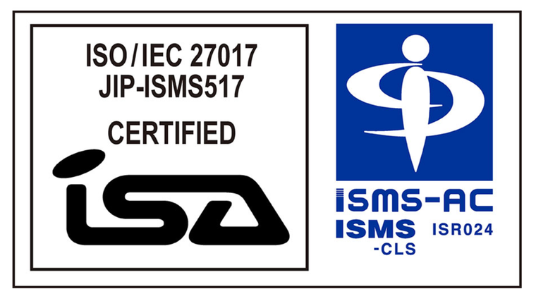 ISO/IEC 27017 JIP-ISMS517 CERTIFIED ISA ISMS-AC ISMS-CLS ISR024